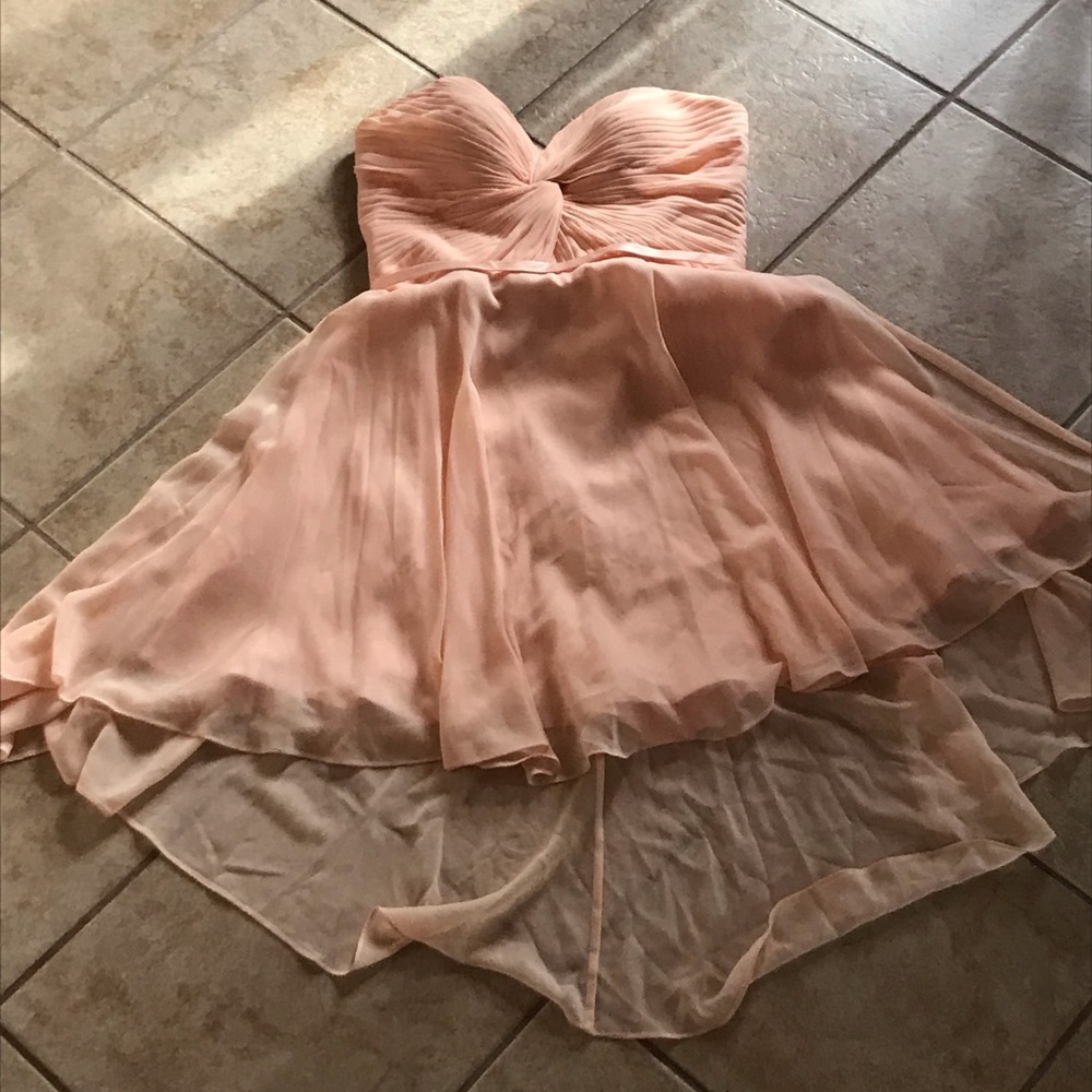 Peach bridesmaid dress